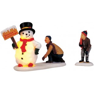 Lighted Frosty's Friendly Greeting, Set of 2 Lighted Frosty's Friendly Greeting, Set of 2